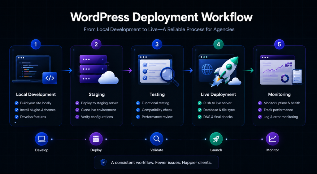 WordPress deployment workflow