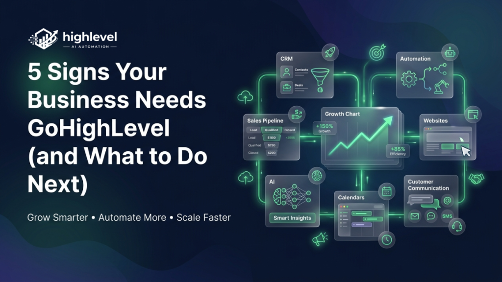 5 Signs Your Business Needs GoHighLevel